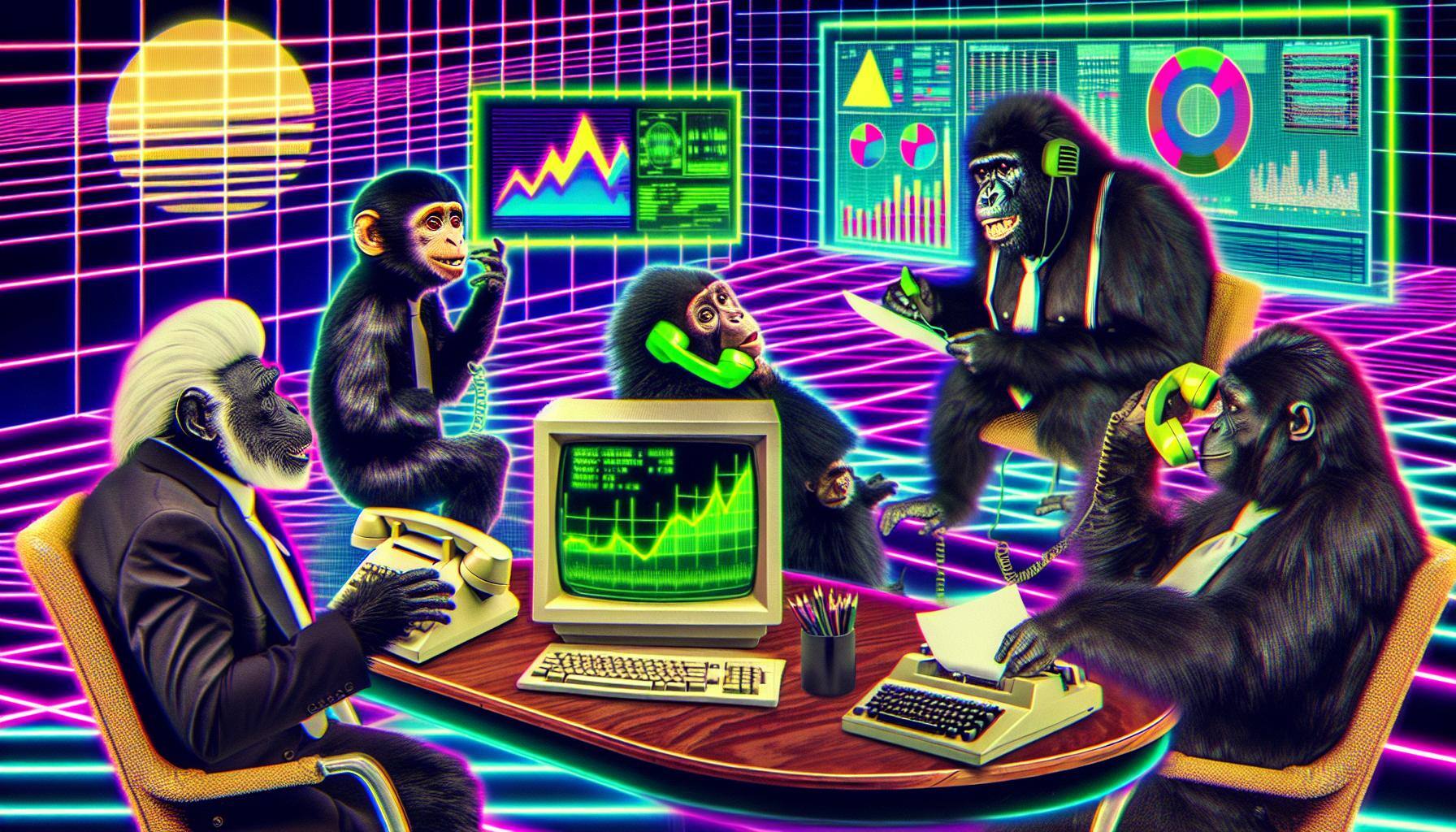 Monkeys working on serious things that drive company growth